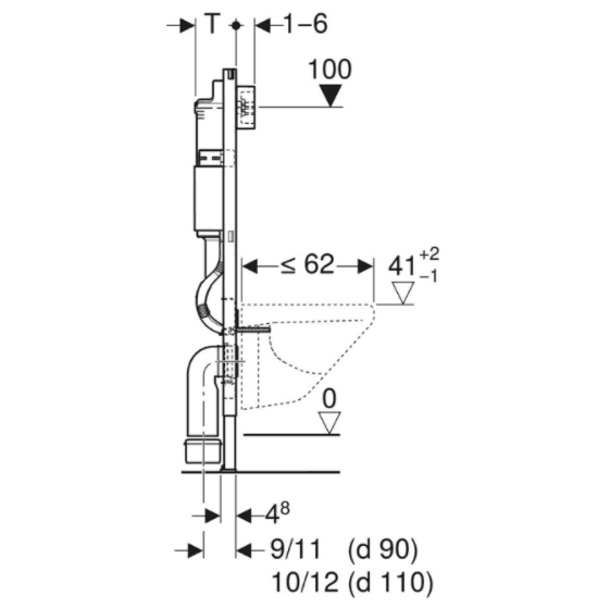 Вградно казанче Duofix Basic, Delta thumb 4