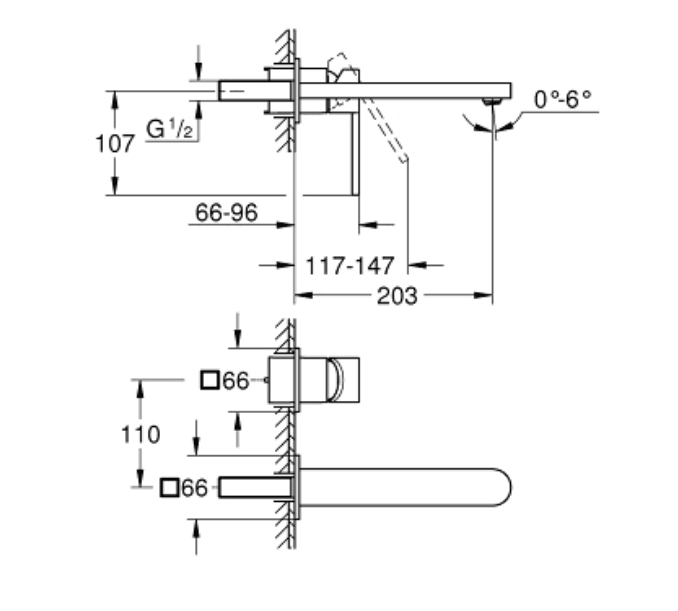 29306003 Grohe Plus вградна чешма за мијалник thumb 2