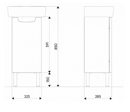 Rekord мијалник со ормар 40cm thumb 4